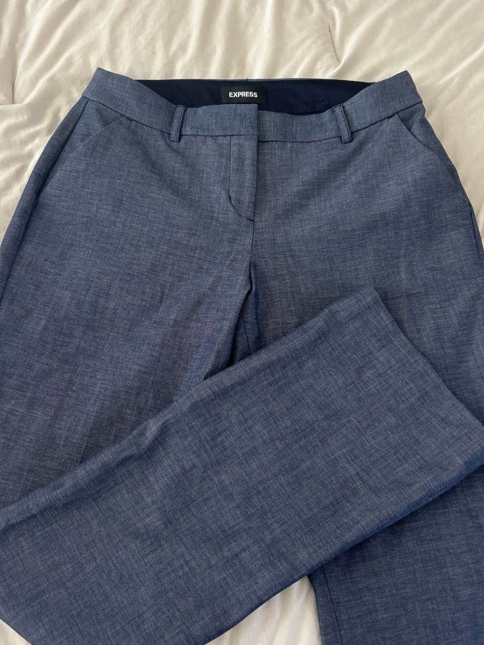 Express Columnist Barely Boot Mid Rise Pants In Black
